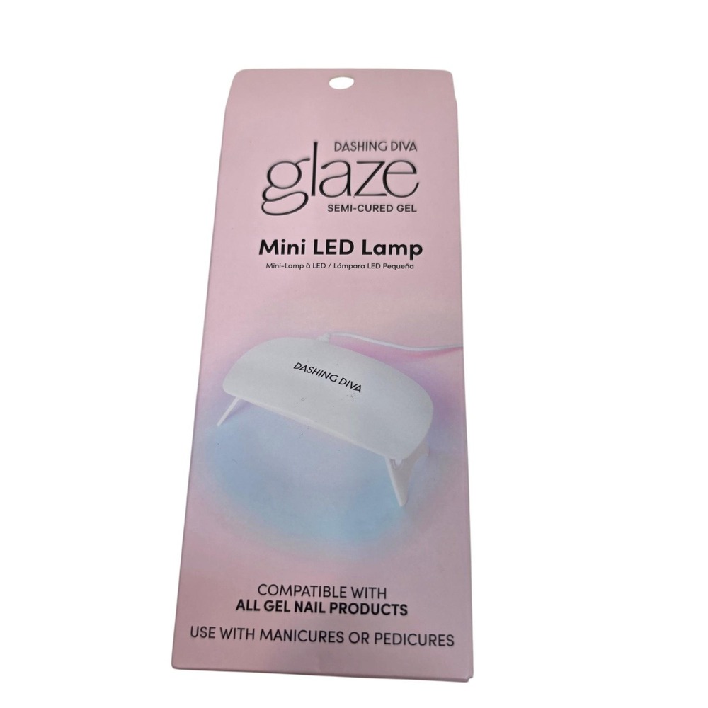 Dashing Diva Glaze Mini LED Gel Nail Lamp White USB Quick Dry Timer DLL01